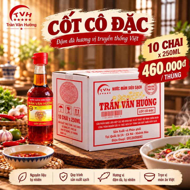 Hộp 10 chai nước mắm cốt cô đặc 250ml